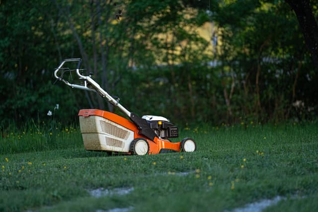 Self-propelled mower, serviced last month