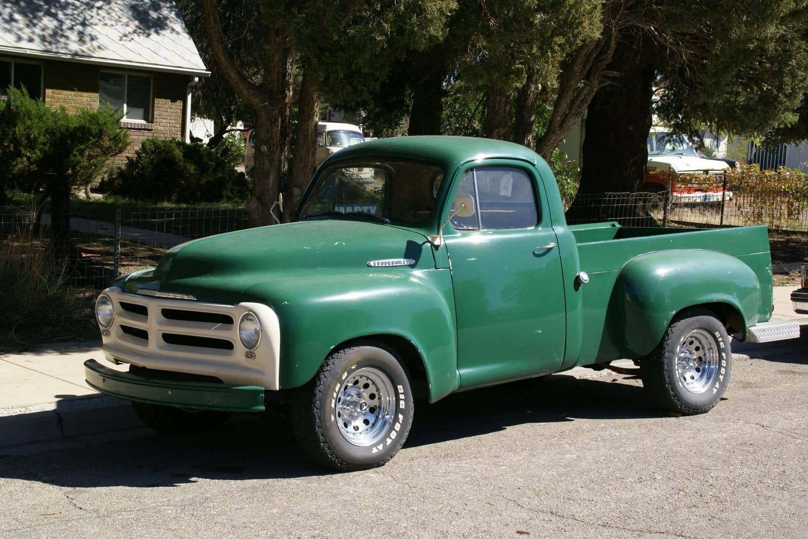 1954 Studebaker 3R pickup, green, runs and drives