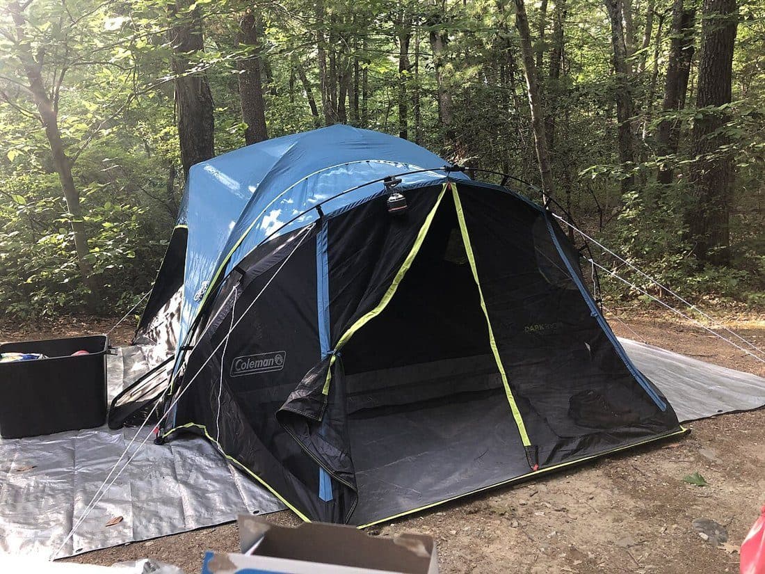 Coleman Dark Room dome tent plus ground tarp