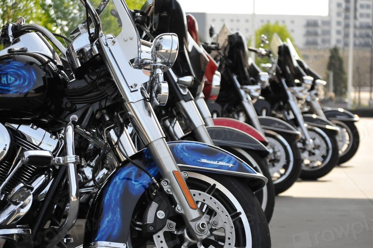 Touring bike with hard bags